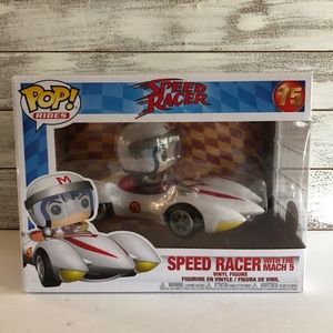 Funko PoP Speed Racer with the Mach 5